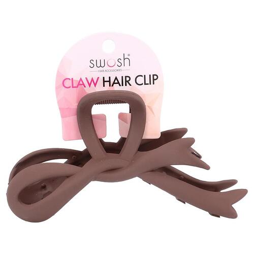 Hair Clip Claw 1pc - 13cm - 6 Assorted Designs - Black, Brown, Beige