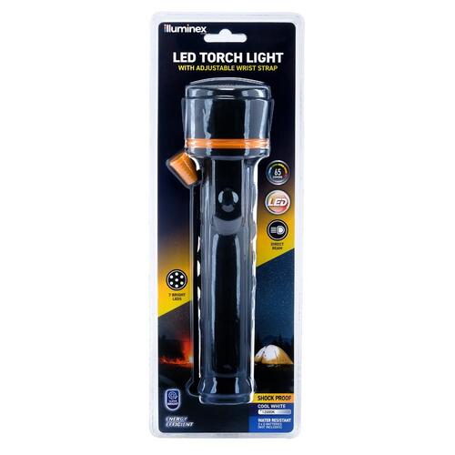 Illuminex Battery Operated Torch 7 LED 24.5cm x 6.5cm