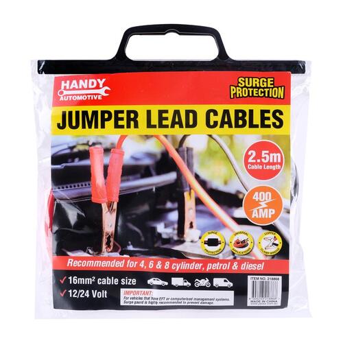 Jumper Lead Cables With Surge Protector 400AMP 2.5m