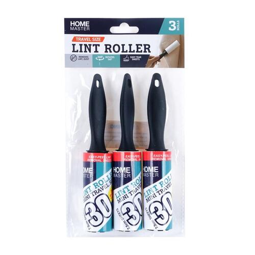 Mini Lint Roller 3pk 30 Sheets Per Roll 3cm x 15.5cm