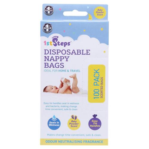 Nappy Bag Disposable 100pc 17cm x 34cm Baby Powder