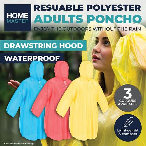 Poncho Reusable for Adults