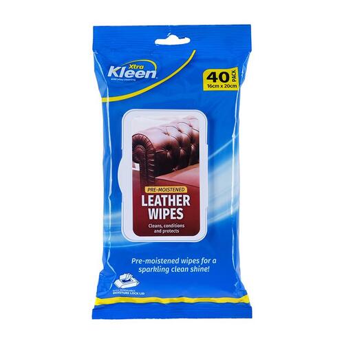 Pre-Moistened Leather Wipes - Wipe Dimension: 16cm