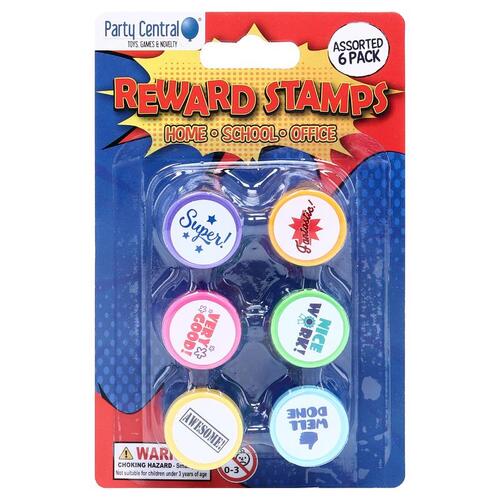 Reward Stamps 6pk 2 Assorted Designs Per Carton