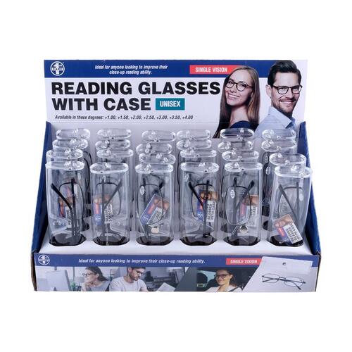 Reading Glasses And Case (Metallic Frame)