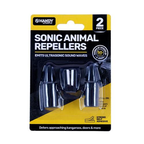 Sonic Animal Repellers Black 2pk