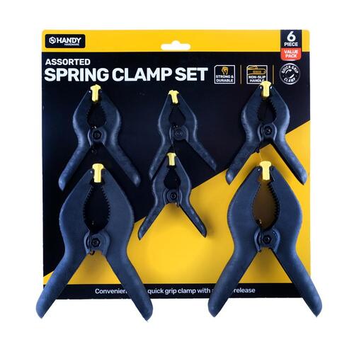 Spring Clamp Set 6pc (Includes 2pc 75mm, 2pc 100mm