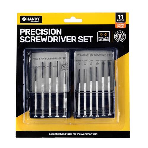 Screwdriver Precision Set In Storage Case 11pc