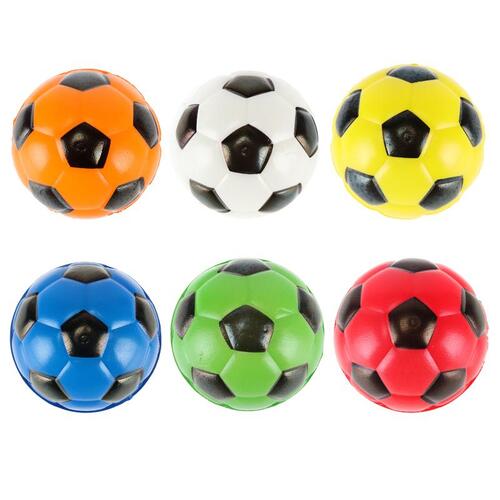 Squeeze Me Soccer Stress Ball - Ø6.3cm - 6 Assorted Col