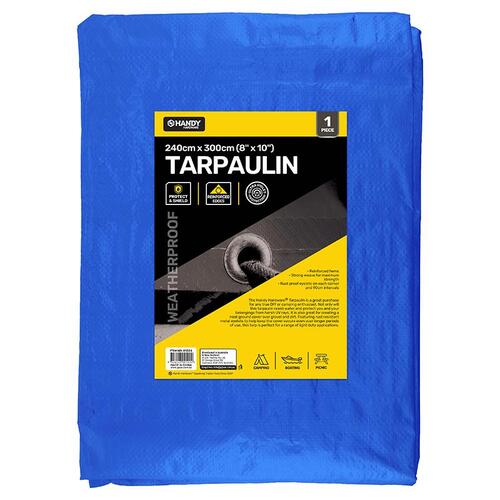 Tarpaulin Blue 80gsm 240cm x 300cm (8' x 10')