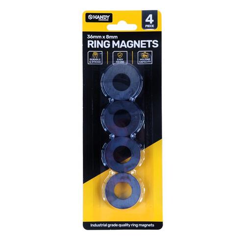 Tool Accessories O Shaped Magnet 36mm x 8mm 4pk