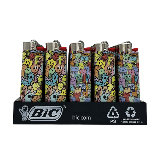 Bic Large Printed Crazy World X 50