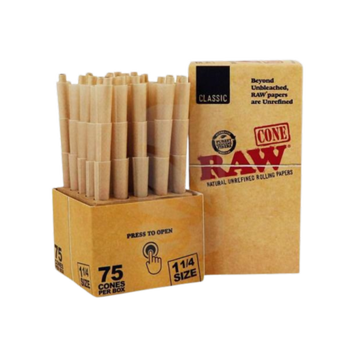 Raw Cone 1 1/4 75pk Classic