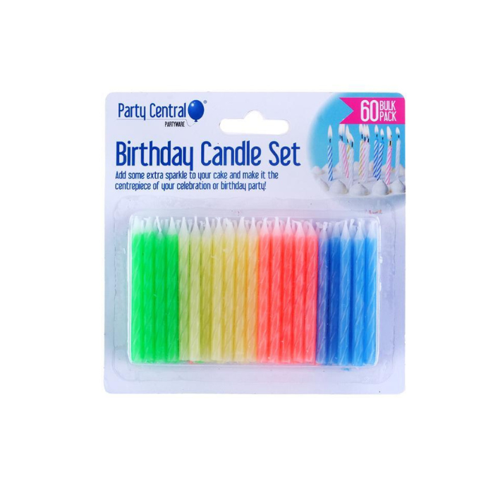 Birthday Candle Set 60pack x 36