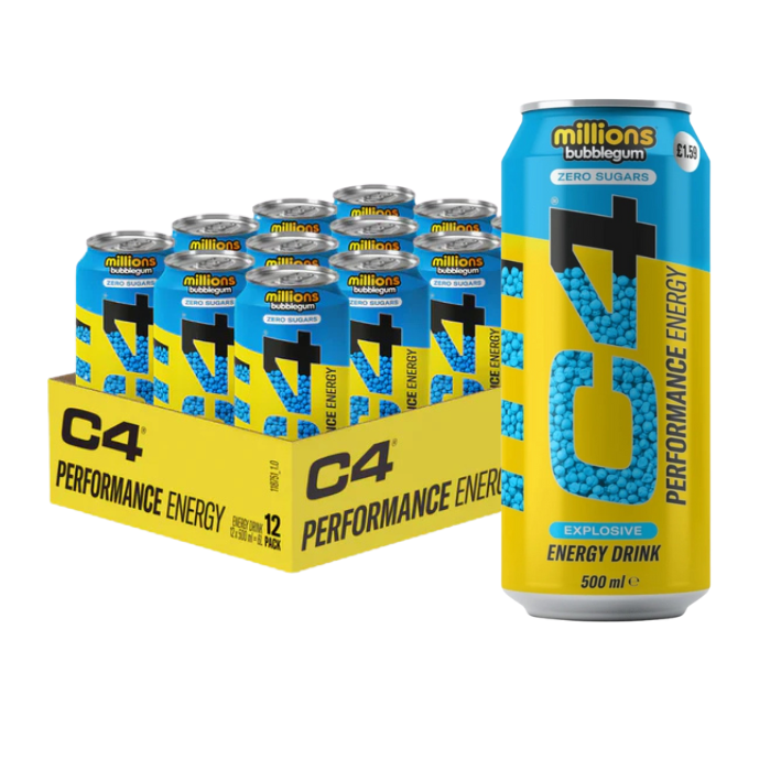 C4 Energy Drink Bubblegum Zero Sugar x 12