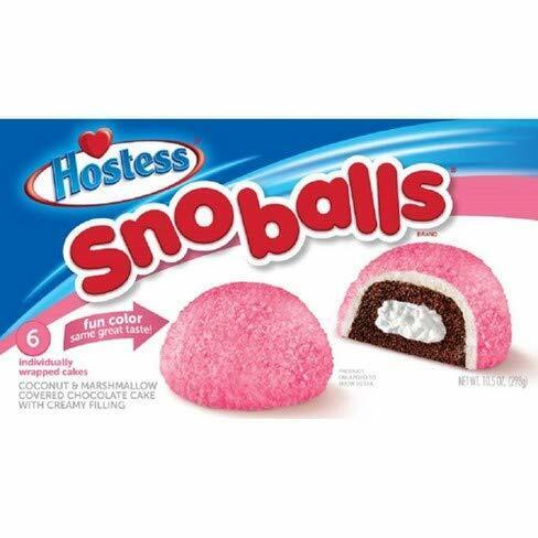 USA Hostess Snowballs 298g x 6pk