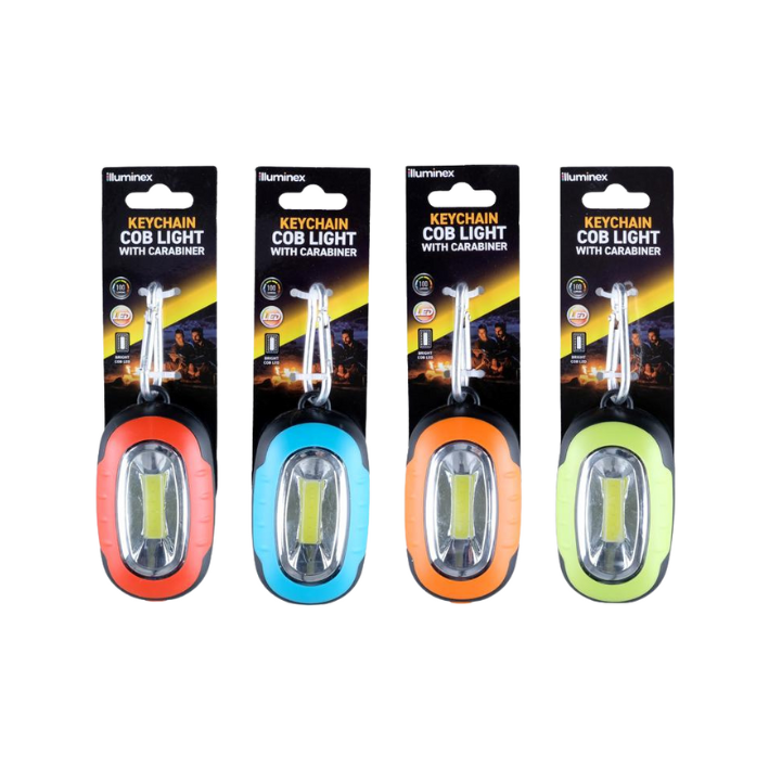 Illuminex Keychain COB Light with Carabiner