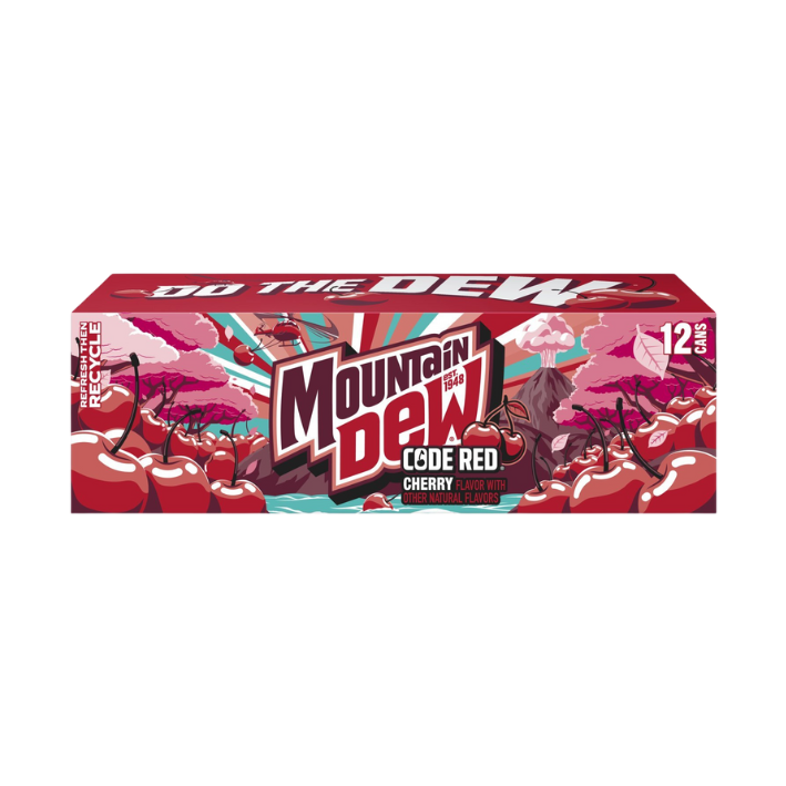 Mountain Dew Code Red 355ml x 12 - Image 2