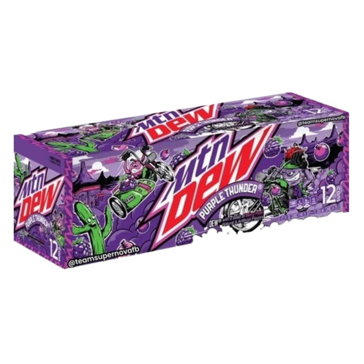 Mountain Dew Purple Thunder 355ml x 12 - Image 2