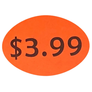 Price Stickers $3.99 x 1000