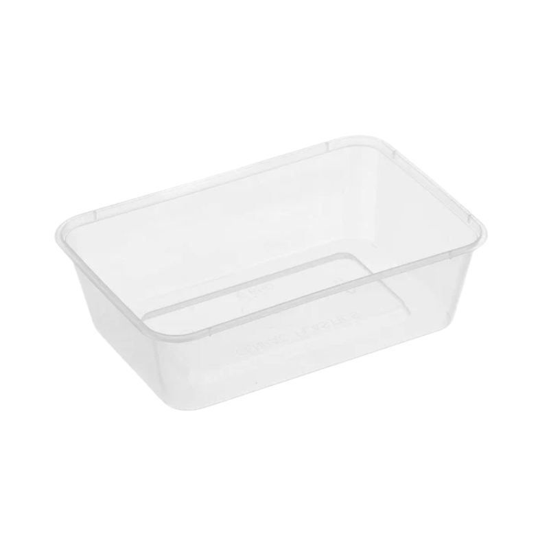 Genfac 650ml Rectangular Container Clear x 500