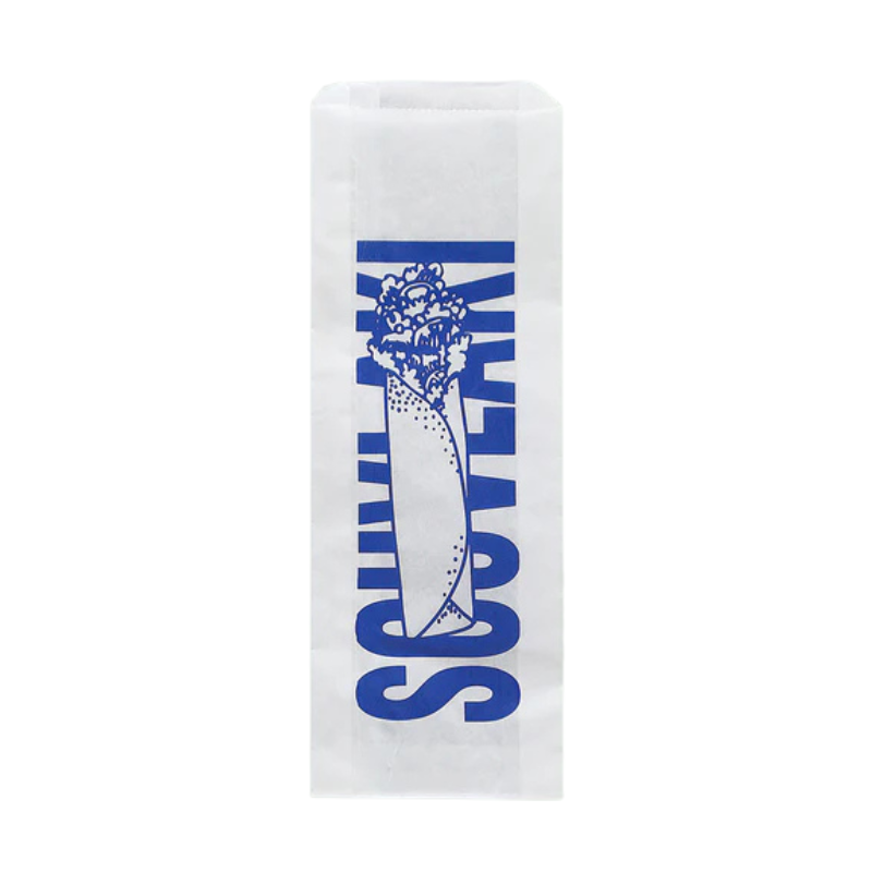 Souvlaki Printed Glassine Paper Bags (315x95x45mm) x 1000