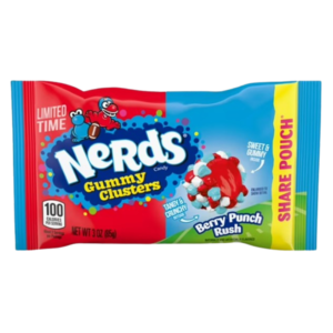 Nerds Gummy Cluster Berry Punch Pouch 85g x 12