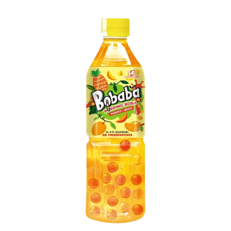 Bobaba Bubble Tea Pineapple & Mango 500ml x 24