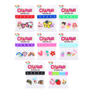 Charm Bracelet Set 4pc Includes: 22.5cm x 1.5cm