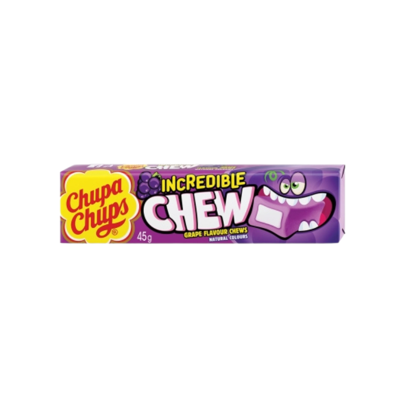 Chupa Chups Incredible Chew Grape 45g x 20