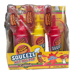 Cosmic Squeege Hot Dog Pop 80g x 12