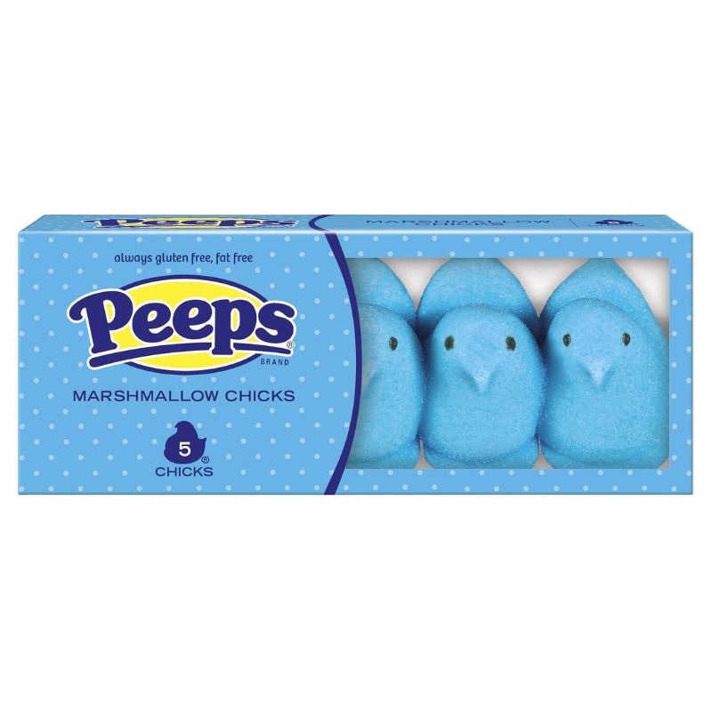 Peeps Blue Marshmallow Chicks 5PK x 1