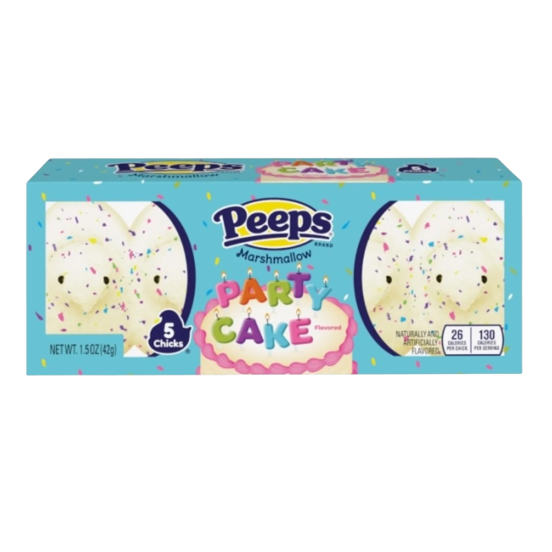 Peeps Party Cake Marshmallow Chicks 5PK x 1