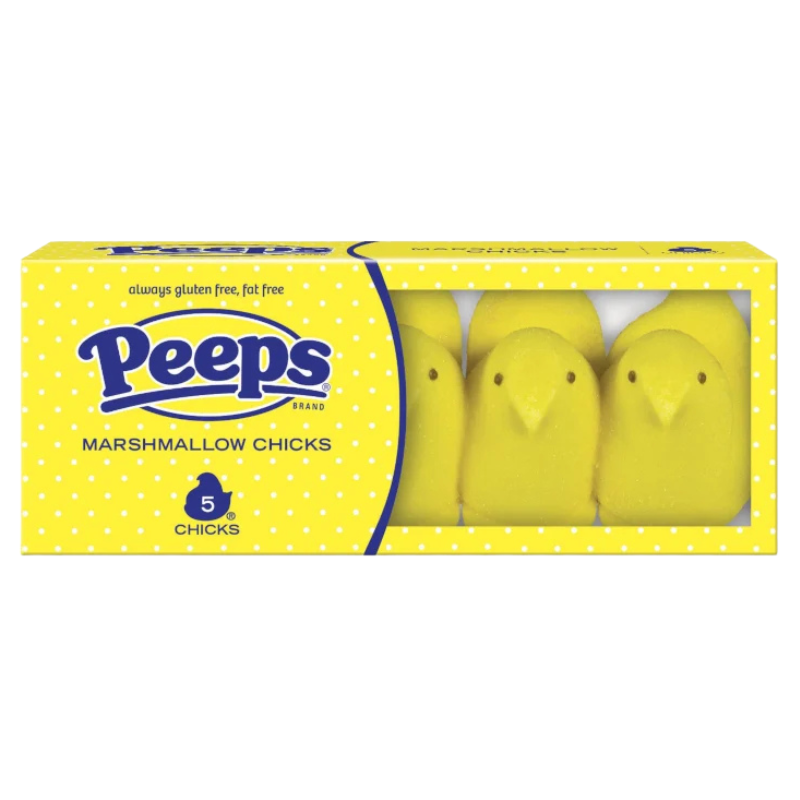 Peeps Yellow Marshmallow Chicks 5PK x 1