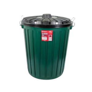 Rubbish Bin Green 75L