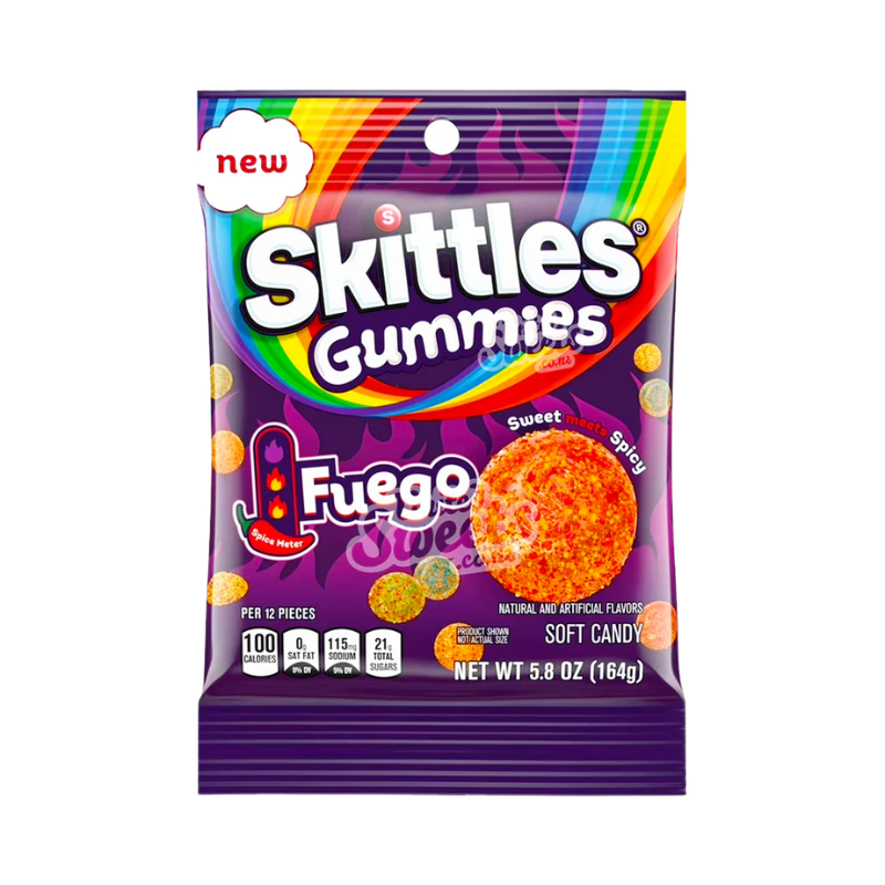 Skittles Fuego Gummies 164g x 12