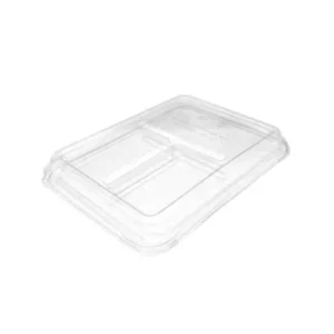 Sugarcane 3 Compartment Tray PET Lid x 200