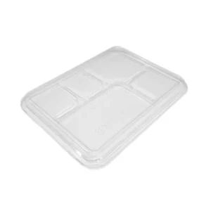Sugarcane 5 Compartment Tray PET Lid x 200