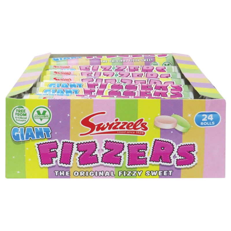 Swizzers Giant Fizzers Rolls 40g x 24