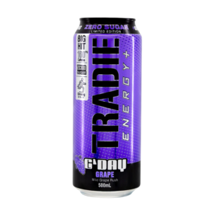 Tradie Energy Drink Wild Grape 500ml x 12