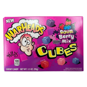 Warheads Theatre Box Sour Berry Mix Cubes 99g x 12