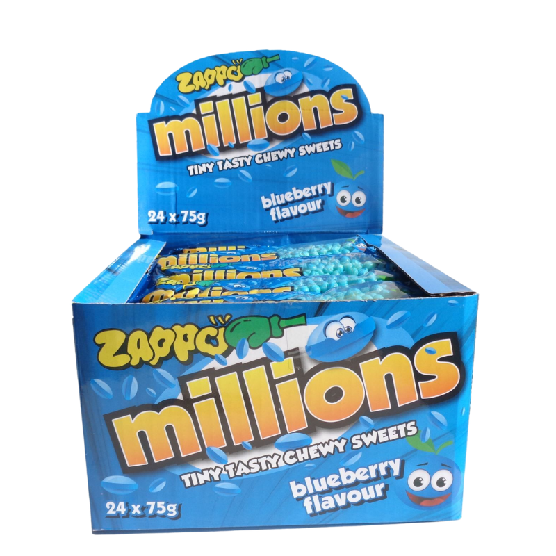 Zappo Millions Blue Raspberry 75g x 24