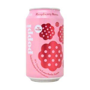 Poppi Raspberry Rose 355ml x 12